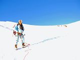 13 01 Climbing Sherpa Palde Rests Briefly At Sunrise On Mera Peak Climb